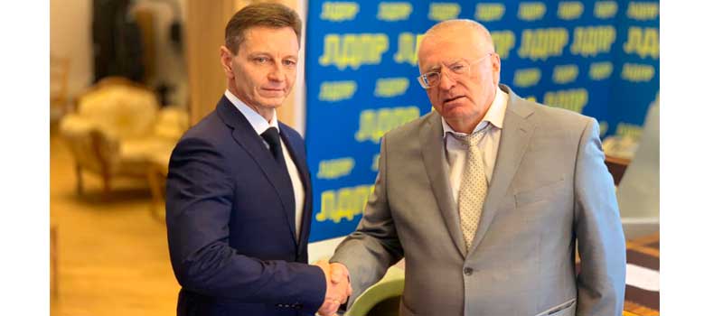 Губернатор Владимир Сипягин встретился с руководителем фракции ЛДПР в Государственной Думе Владимиром Жириновским