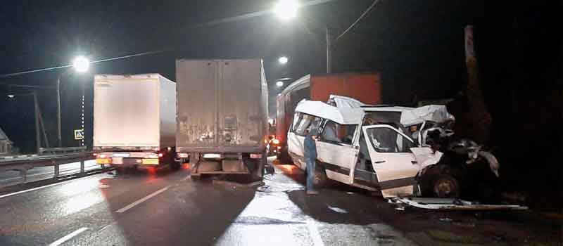 Подробности аварии на трассе М-7 у деревни Дроздовка