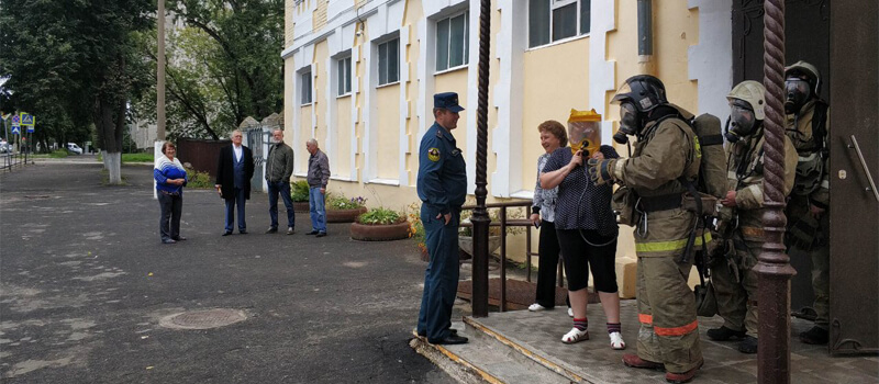 Тренировка по пожарной безопасности