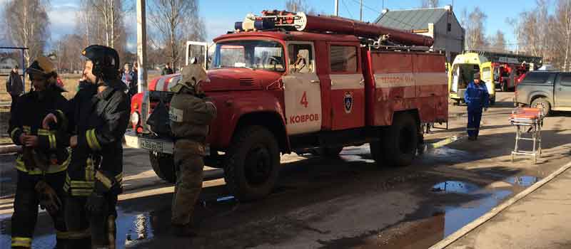 Пожар на балконе многоэтажного дома