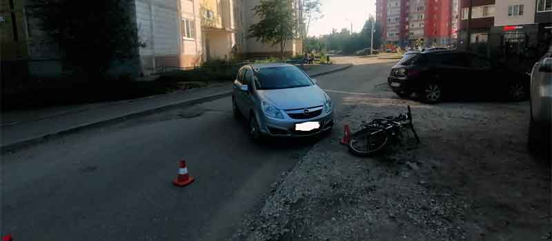 В результате ДТП юный велосипедист получил телесные повреждения