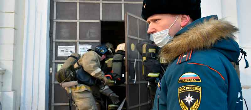 Сотрудники Ковровского пожарно-спасательного гарнизона провели пожарно-тактические учения в ДК им. В.И. Ленина