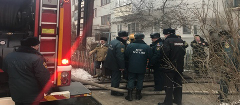 Пожар на ул. Лесная