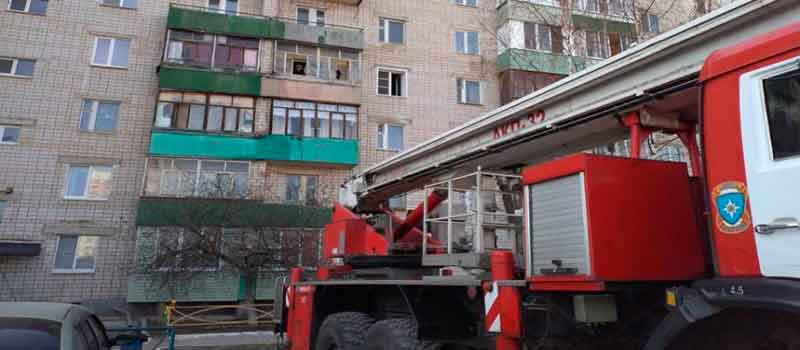 Возгорание на балконе