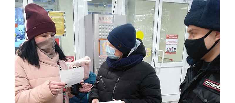 В Коврове продолжаются ежедневные проверки по соблюдению масочного режима