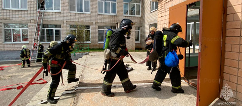 Пожарные провели учения в ковровской коррекционной школе
