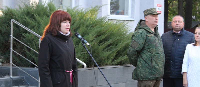 В Коврове состоялась церемония отправки земляков, подписавших контракт с Министерством обороны