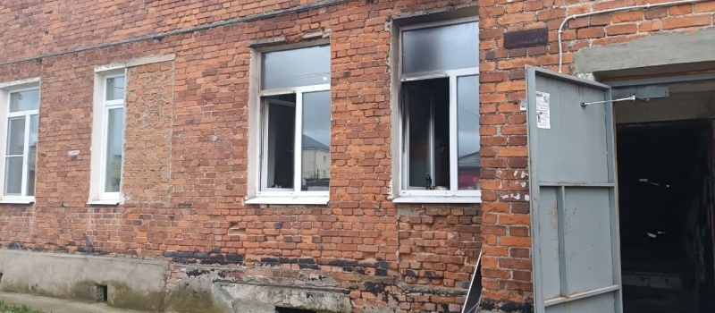 Горел жилой дом на улице Абельмана