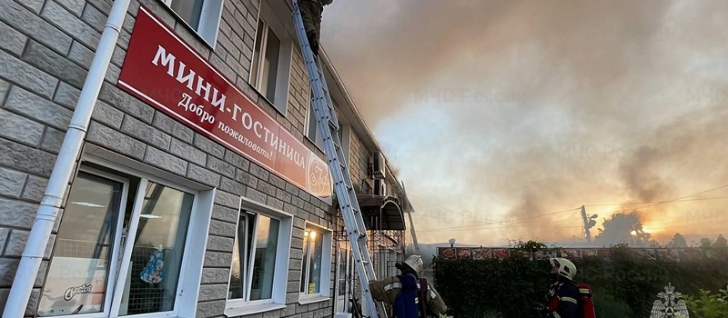 В Коврове горело кафе на улице Гагарина