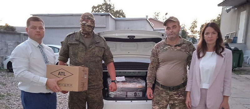 От Коврова в Курск военным передали технические средства