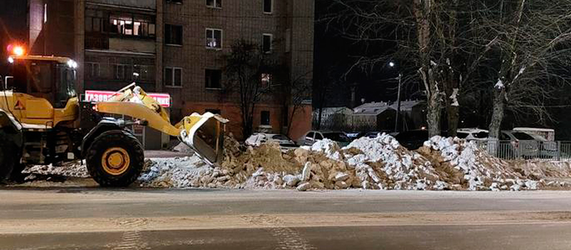 Уборка улично-дорожной сети 20 декабря. Вывоз снега