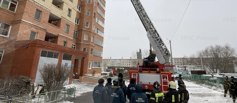 В семнадцатиэтажном доме в Коврове проведены пожарно-тактические учения