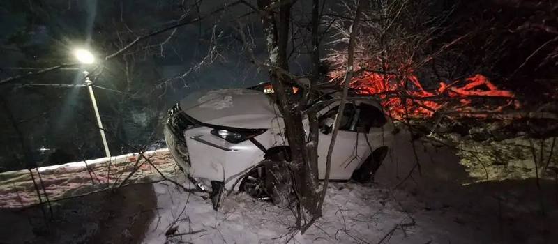 На улице Муромской «Лексус» вылетел с дороги, есть пострадавшие