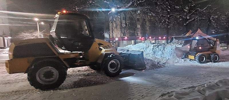 Вывоз снега, уборка дорог и тротуаров в Коврове 28 января