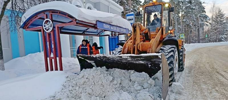 Вывоз снега, уборка дорог, тротуаров, мостов и остановок в Коврове 3 февраля