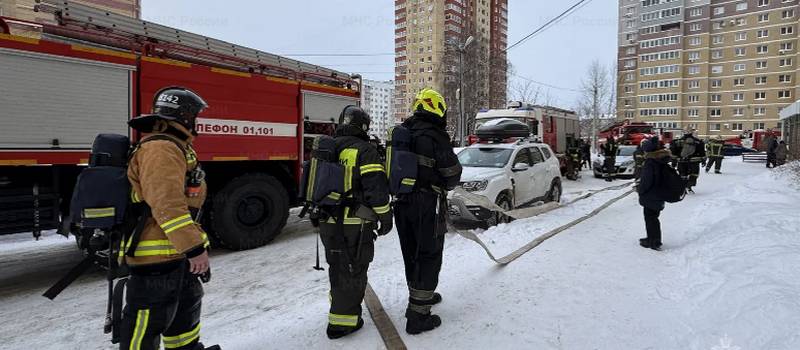 В доме на улице Маршала Устинова произошел пожар, пострадал ребенок