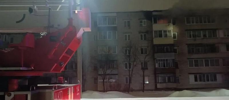 В пожаре в многоквартирном доме на улице Куйбышева пострадал человек